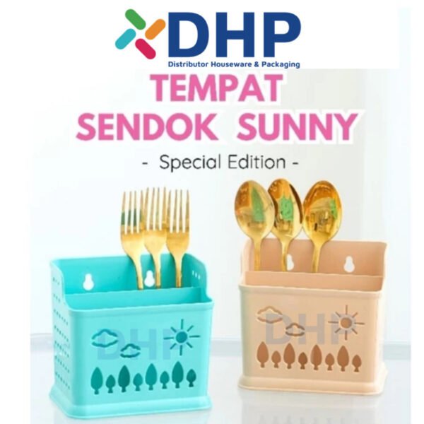 Tempat Sendok SUNNY Warna Elegan 4 Sekat
