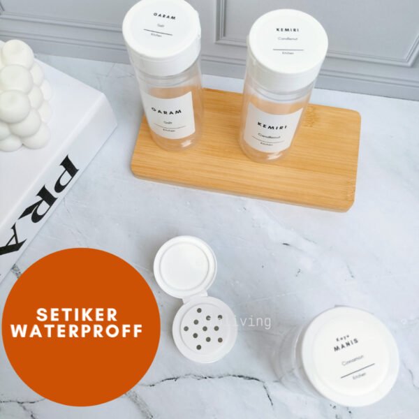 id-11134207-7r98x-lvq1xlqirclrb9 Toples Tempat Bumbu Dapur 140ml PUTIH Aesthetic