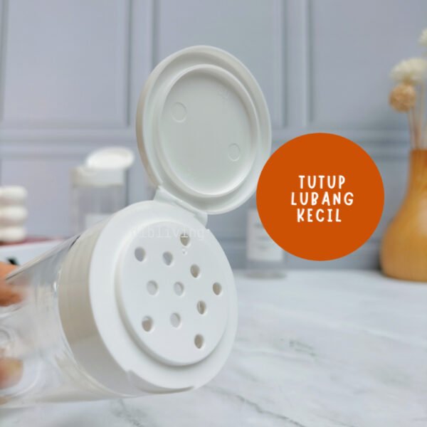 id-11134207-7r98x-lvqomr587uji40 Toples Tempat Bumbu Dapur 140ml PUTIH Aesthetic
