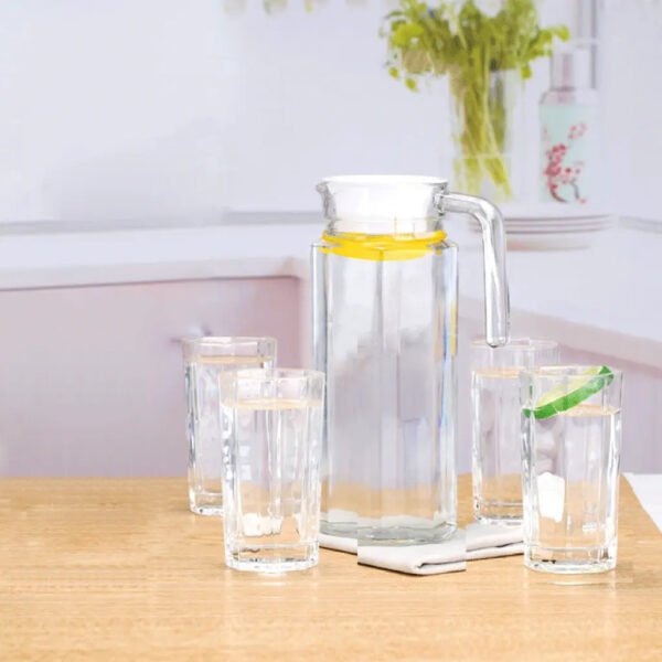 Set Teko & Cangkir Kaca 5pcs