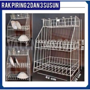 Rak Piring 3 Susun anti Karat