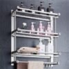 Rak Handuk Gantungan Dinding Stainless Steel