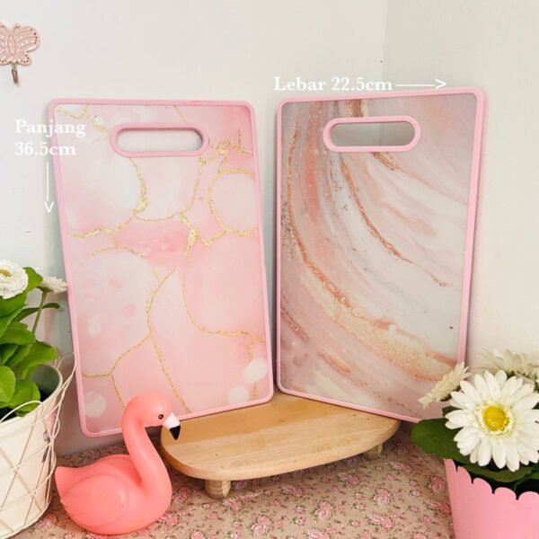 Talenan Plastik Motif Marmer