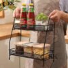 Rak Bumbu Dapur Bahan Besi Anti Karat