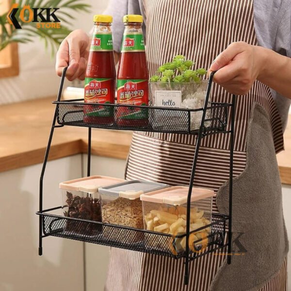 Rak Bumbu Dapur Bahan Besi Anti Karat