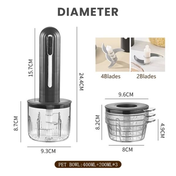 ONE Chopper Penggiling Daging Elektrik Blender Bumbu