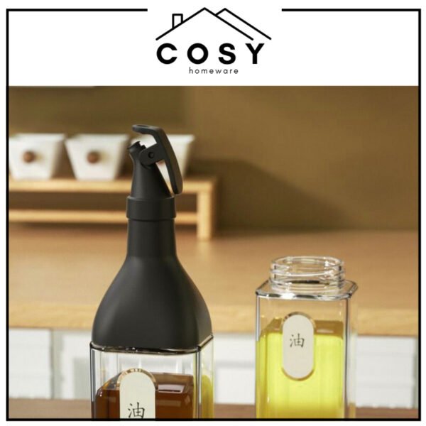 Dispenser Botol Minyak Kaca 480ml Anti Tumpah