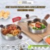 Panci Stainless Anti Lengket FREE 1PCS TUTUP KACA