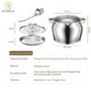 Deep Fryer 5in1 Wadah Penyaring Minyak Multifungsi