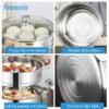 Panci Kukus Stainless Steel 3/2 Tingkat Panci Rebus Steamer