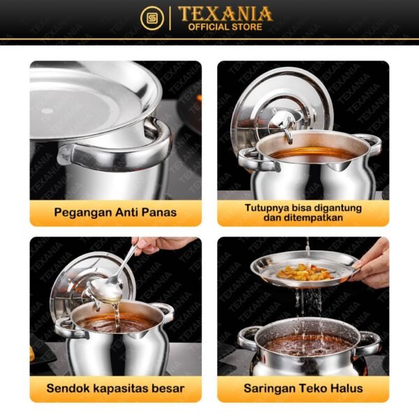 Deep Fryer 5in1 Wadah Penyaring Minyak Multifungsi