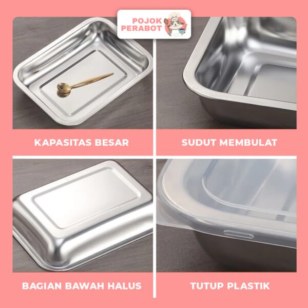 Food Box Container Stainless Steel Wadah Makanan Food