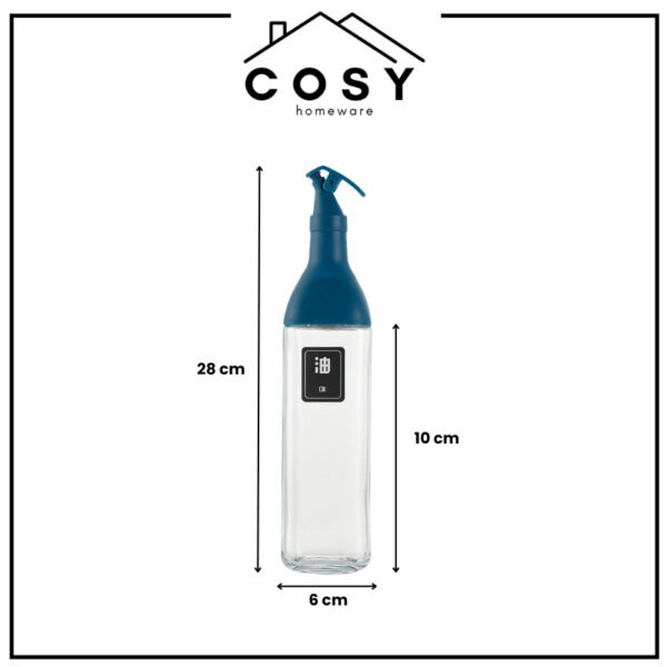 Dispenser Botol Minyak Kaca 480ml Anti Tumpah