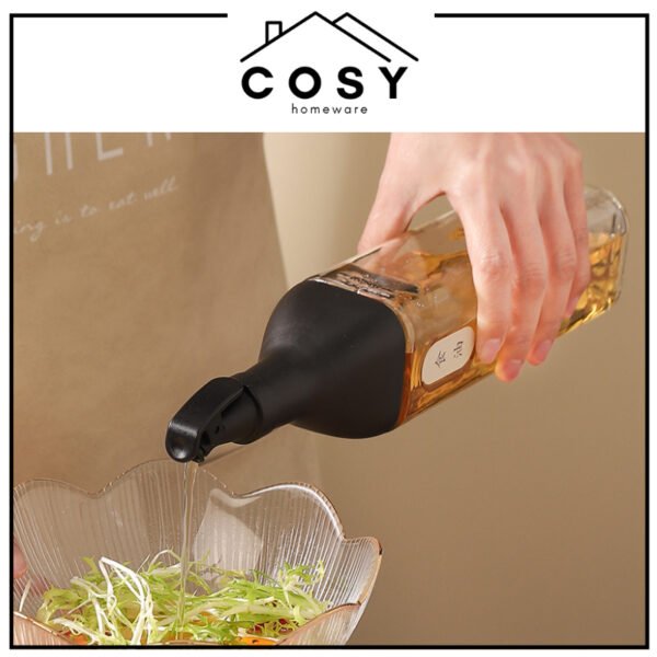 Dispenser Botol Minyak Kaca 480ml Anti Tumpah