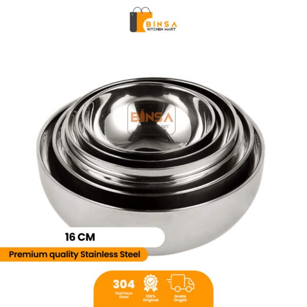 Mangkok Stainless Korea Tebal