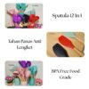 SPATULA SILIKON 12pcs