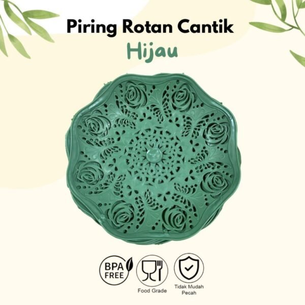Piring Rotan 2 Lusin (24pcs)