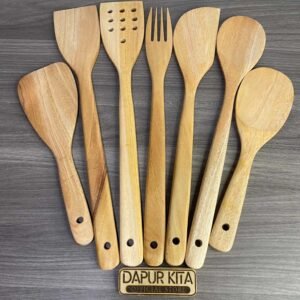 Spatula Kayu Set (Isi 7 Pcs)