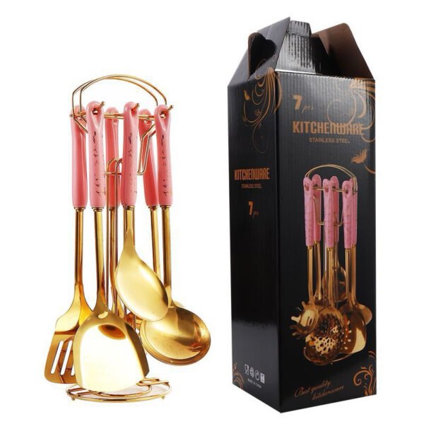 SPATULA MASAK SET GOLD JADE SET 7