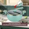 Panci Presto 3.5L 24cm Stainless Steel Anti Lengket