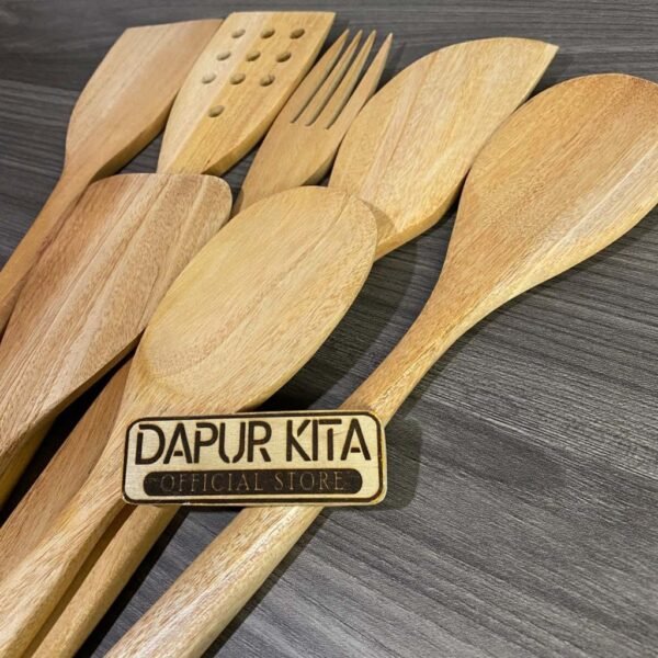 Spatula Kayu Set (Isi 7 Pcs)
