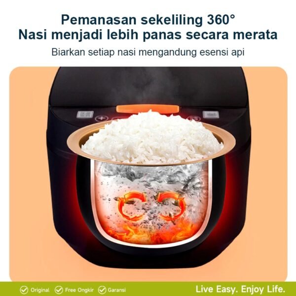 Magic Com Rice Cooker Multifungsi Low Carbo Penanak Nasi 5L