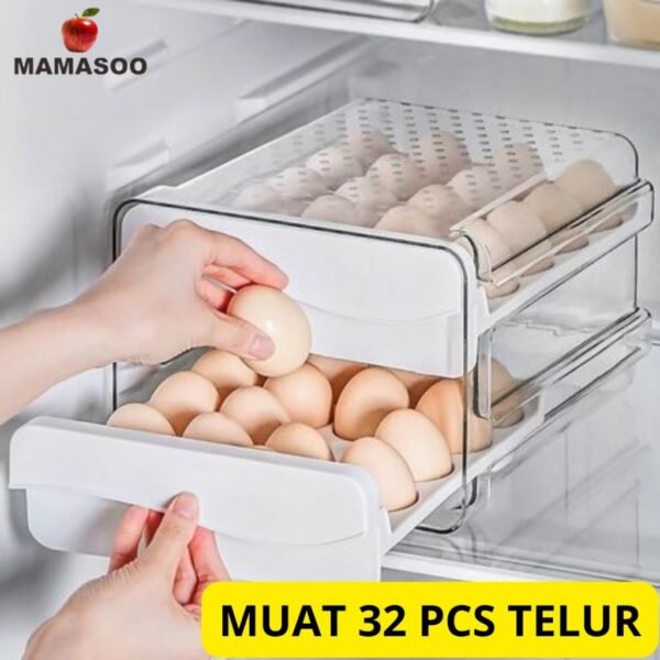 Rak Telur 2 Tingkat Kapasitas 32 Telur