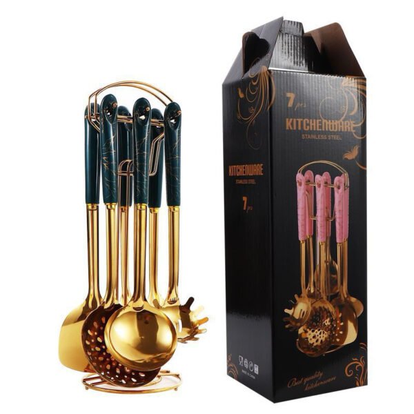 SPATULA MASAK SET GOLD JADE SET 7