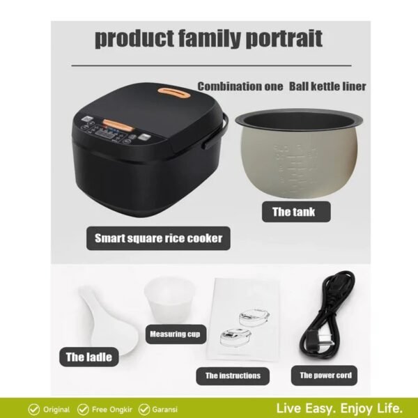Magic Com Rice Cooker Multifungsi Low Carbo Penanak Nasi 5L