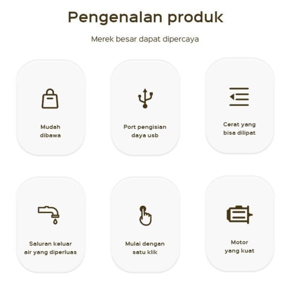 Dispenser Pompa Galon Elektrik  Lipat USB