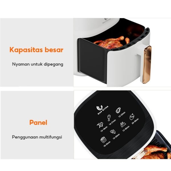 Air Fryer 3.5L Air Fryer Low Watt 500W Penghangat Makanan