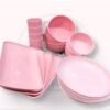 20pcs/set PIRING MANGKOK BASO SUP GELAS PELASTIK