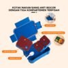 Kotak makan anti tumpah lunch box kotak bekal 3 set