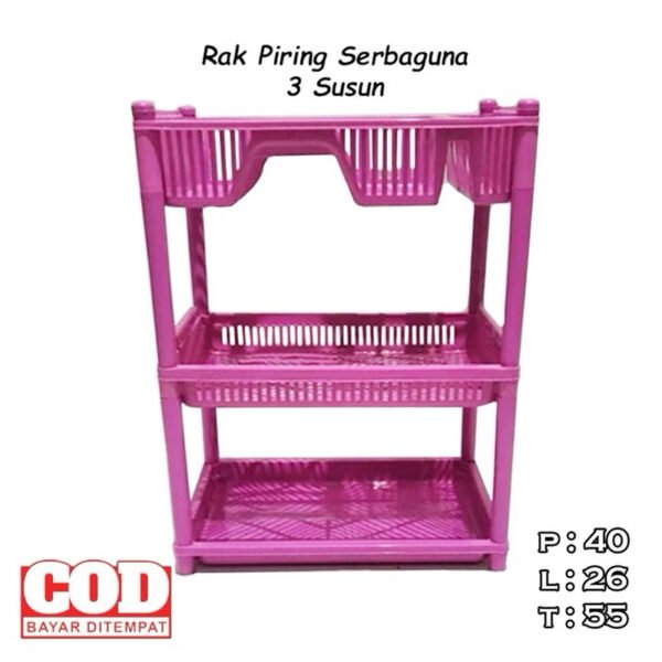 id-11134207-7rbk4-m6nv5swehulmbe RAK PIRING KOMBINASI PLASTIK 3 SUSUN