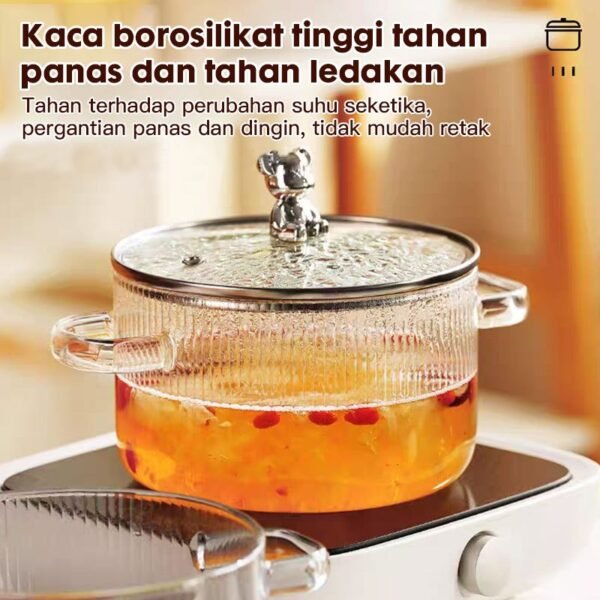 Panci Soup Rebus Kaca Tebal 1700ml