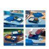 Kotak makan anti tumpah lunch box kotak bekal 3 set