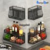 Rak Keranjang Tempel Dinding Rak Dapur Anti karat