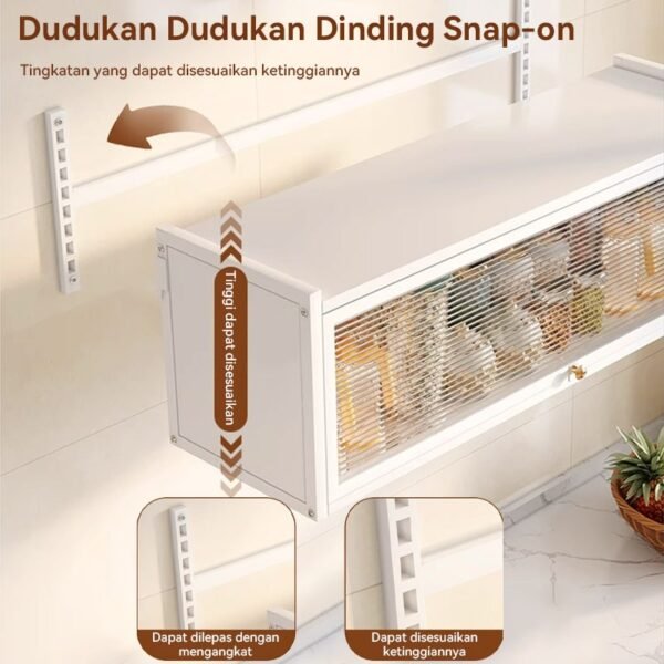 Lemari Dapur Gantung Rak Dinding Dapur