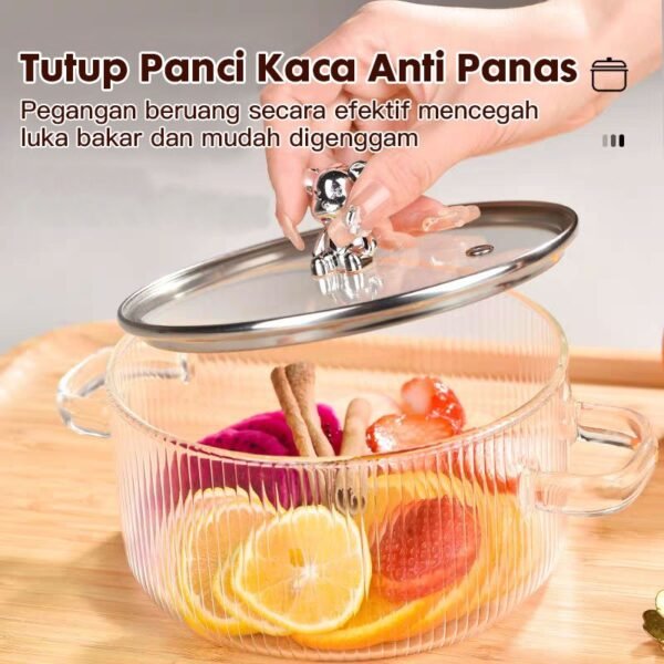 Panci Soup Rebus Kaca Tebal 1700ml