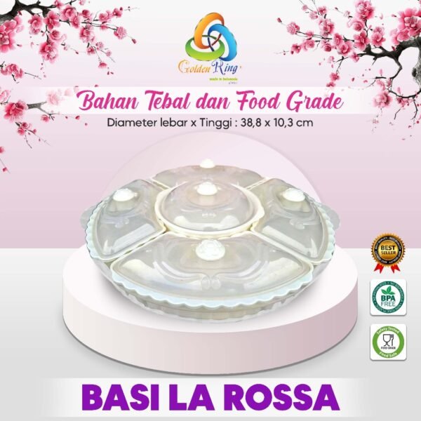 Nampan Saji Makanan / Alat bulat Makan Kitchenware Piring