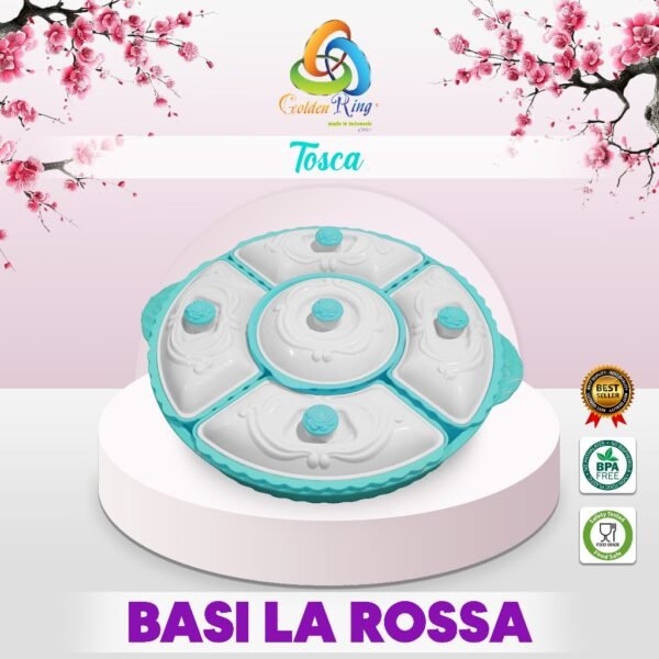 Nampan Saji Makanan / Alat bulat Makan Kitchenware Piring