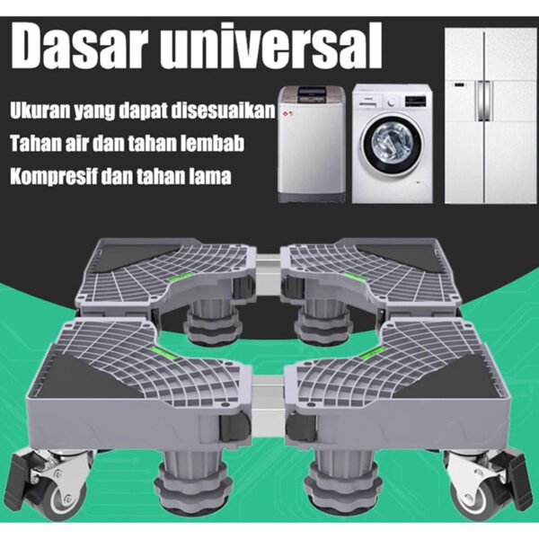 Alas Mesin Cuci Stainless Steel yang Dapat Disesuaikan / Alas Kulkas