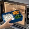 Kotak makan anti tumpah lunch box kotak bekal 3 set