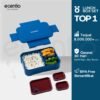 Kotak makan anti tumpah lunch box kotak bekal 3 set