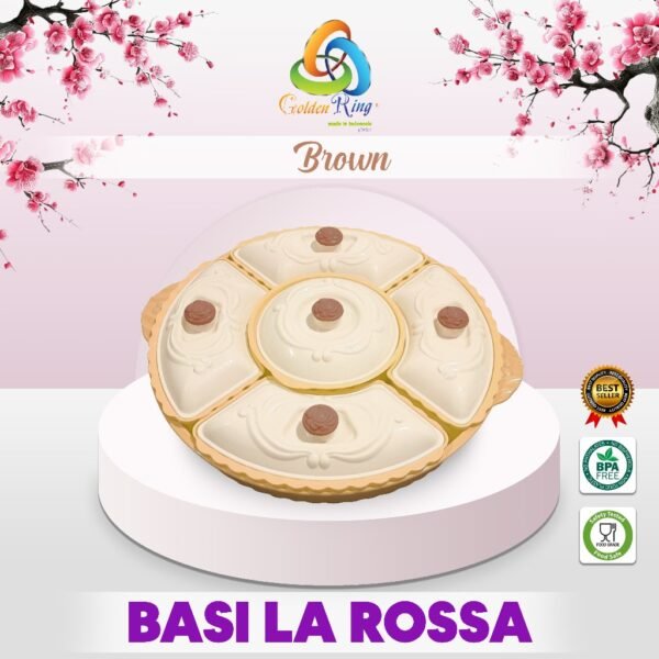Nampan Saji Makanan / Alat bulat Makan Kitchenware Piring