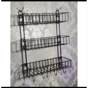 RAK BUMBU DAPUR WARNA HITAM