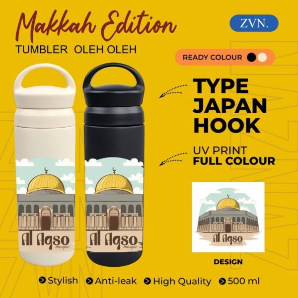 Tumbler TERMOS Hook Botol Minum oleh oleh keren souvenir negara MAKKAH MEKKAH