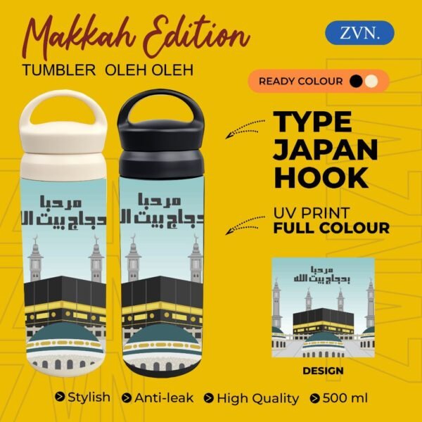 Tumbler TERMOS Hook Botol Minum oleh oleh keren souvenir negara MAKKAH MEKKAH