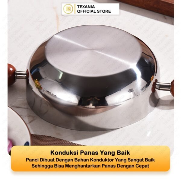 Panci Stainless Anti Lengket FREE 1PCS TUTUP KACA
