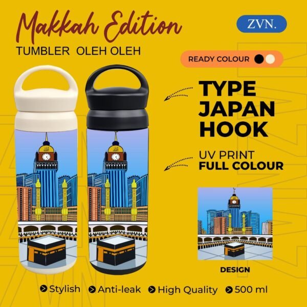 Tumbler TERMOS Hook Botol Minum oleh oleh keren souvenir negara MAKKAH MEKKAH